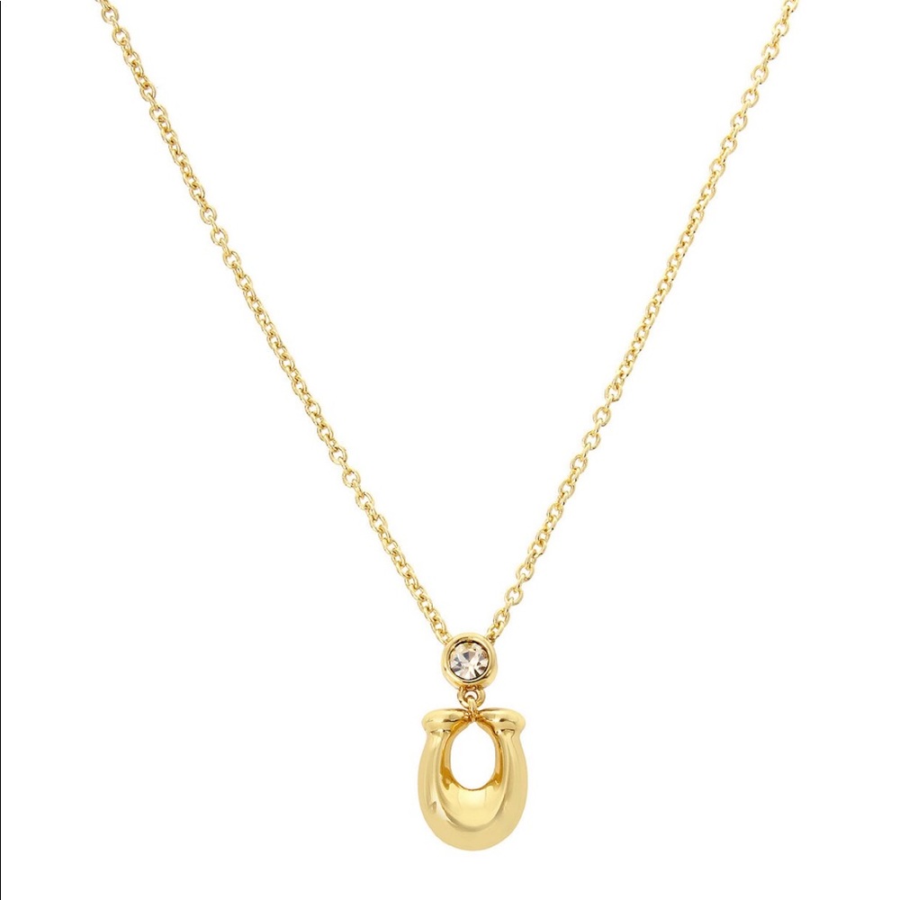 COACH chubby C pendant necklace